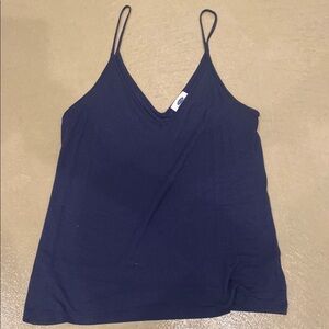 Navy Blue Spaghetti Strap Top